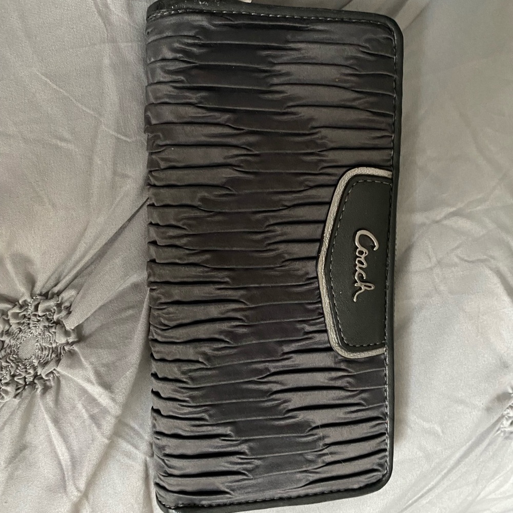 Coach zippered wallet